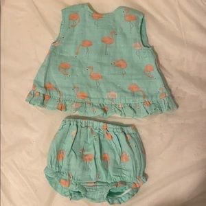 Angel dear flamingo outfit 12-18 months